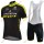 Radsport Mitchelton Scott 2018 Damen Radbekleidung Satz Trikot Kurzarm+Trägerhosen Set