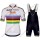 Radsport Boels Dolmans 2018 World Champion Radbekleidung Satz Trikot Kurzarm+Trägerhosen Set