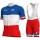 Radsport Groupama Fdj French Champion 2018 Radbekleidung Satz Trikot Kurzarm+Trägerhosen Set
