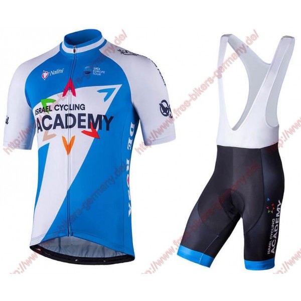 Radsport ISRAEL CYCLING ACADEMY 2018 Radbekleidung Satz Trikot Kurzarm+Trägerhosen Set