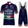 Radsport Nippo-Vini Fantini-Europa Ovini 2018 Radbekleidung Satz Trikot Kurzarm+Trägerhosen Set