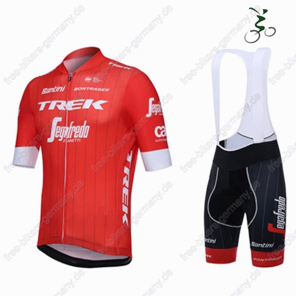 Trek Segafredo Radbekleidung Satz Trikot Kurzarm+Trägerhosen Sets 2018