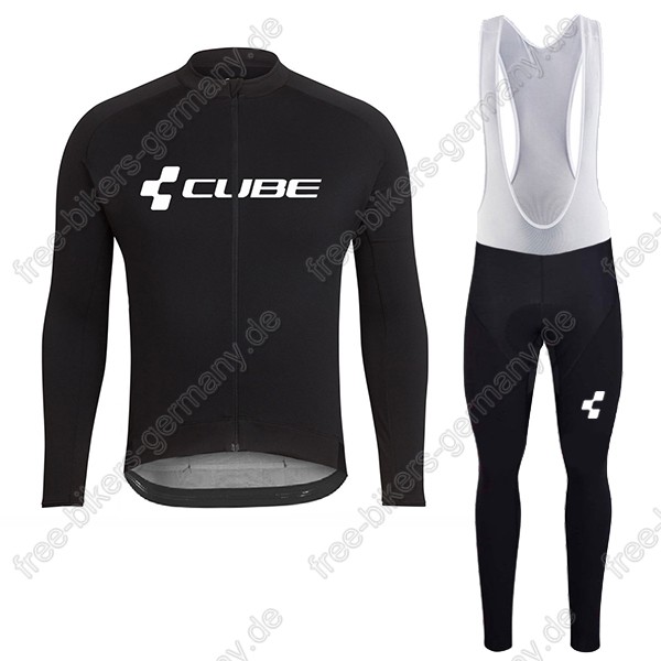 Profiteam 2018 Cube schwarz Fahrradbekleidung Trikot Langarm+Lang Trägerhose