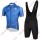 Profiteam 2018 Dubai Tour blau Radbekleidung Satz Trikot Kurzarm+Trägerhosen Set