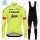 Profiteam 2018 Trek Segafredo thermique fluo gelb Fahrradbekleidung Trikot Langarm+Lang Trägerhose
