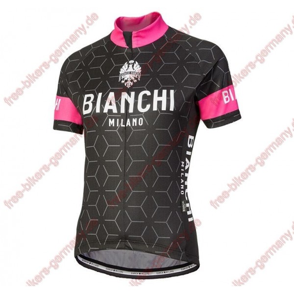 Profiteam 2018 Bianchi Milano Nevola schwarz pink Damen Trikot Kurzarm 31764QF