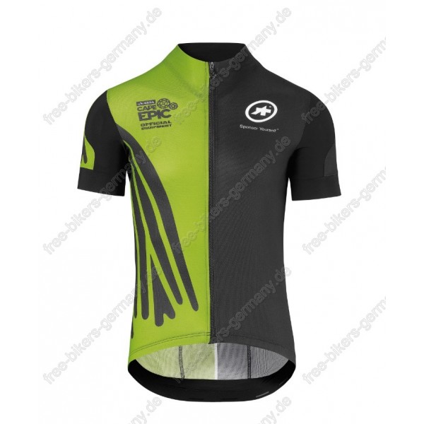 Assos SS.Capeepicx Trikot Kurzarm Grün schwarz 2018