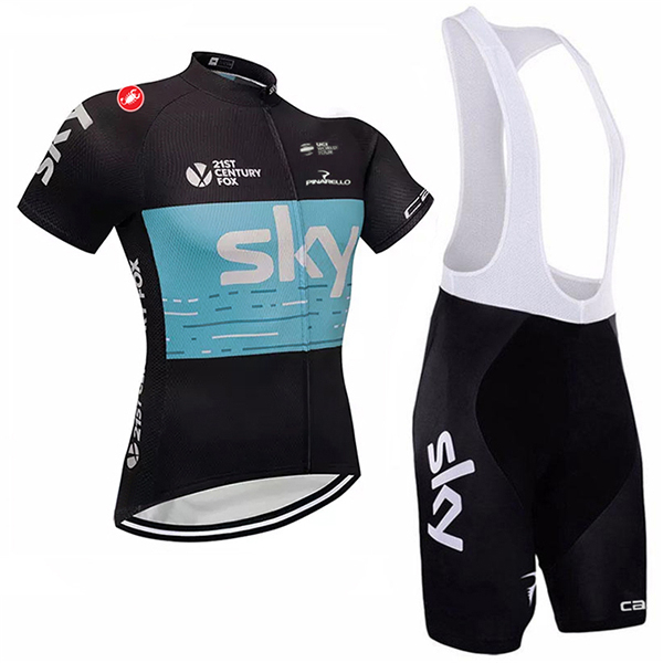 Sky Trikot Kurzarm 2018 schwarz Blau