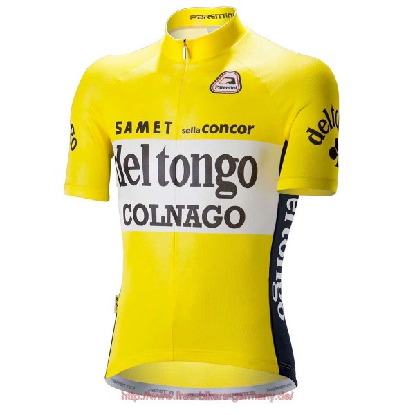 COLNAGO DEL TONGO gelb Fahrradbekleidung Radtrikot Satz Kurzarm