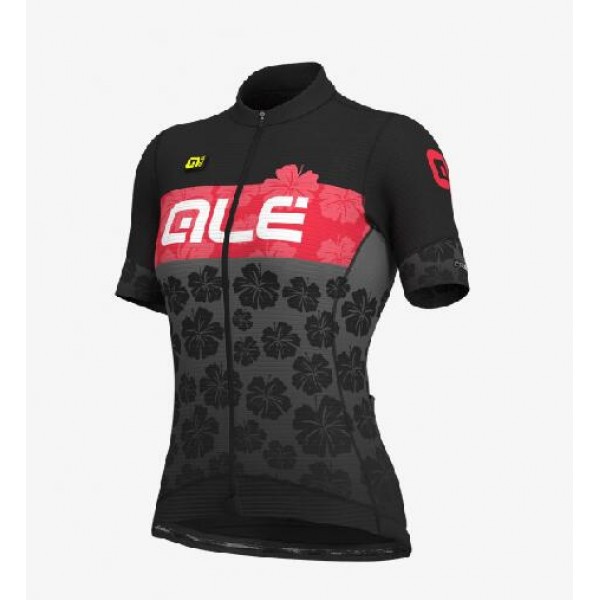 Fahrradbekleidung Radsport 2020 Ale Ibisco Damen Trikot Kurzarm Outlet schwarz