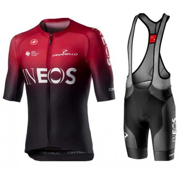 Fahrradbekleidung Radsport 2020 TEAM INEOS Aero Set AERO RACE 6.1 Trikot Kurzarm Outlet+FREE AERO RACE Trägerhosen Set