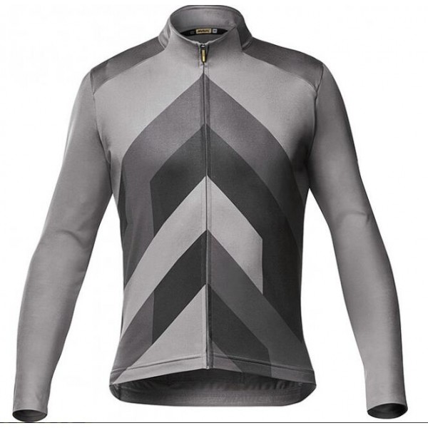 Fahrradbekleidung Radsport 2020 MAVIC Cosmic Graphic Trikot LangarmGrau