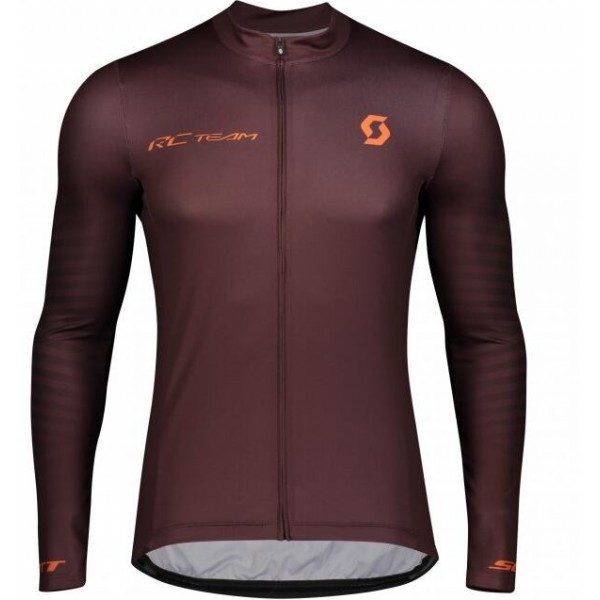 Fahrradbekleidung Radsport 2020 SCOTT RC TEAM 10 Trikot Langarmmarrone