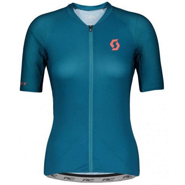 Fahrradbekleidung Radsport 2020 Damen SCOTT RC Premium Trikot Kurzarm Outlet Dunkelblau