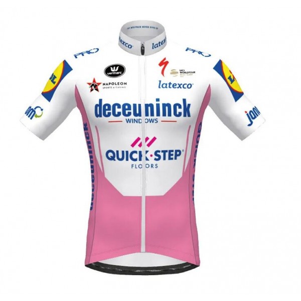 Fahrradbekleidung Radsport 2020 DECEUNINCK QUICK-STEP Giro d' Italia Trikot Kurzarm Outlet fuchsia LGM09