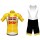 Fahrradbekleidung Radsport 2020 Lotto Soudal TdF Radbekleidung Satz Trikot Kurzarm+Trägerhosen Set Outlet Gelb E4IMG