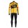 Fahrradbekleidung Radsport 2020 TEAM JUMBO VISMA Set Radbekleidung Trikot Langarm+ Trägerhosen 3HDPH