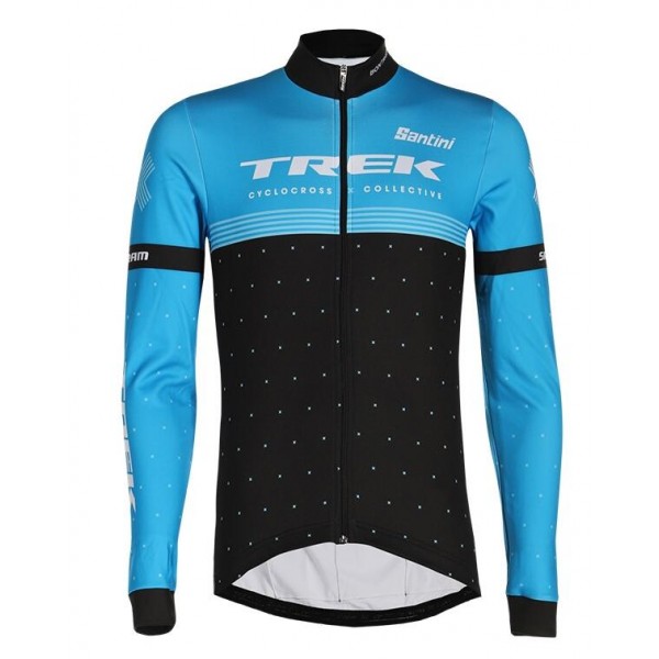 Fahrradbekleidung Radsport 2020 TREK FACTORY RACING CXC Trikot Langarm Blau 7DEFH