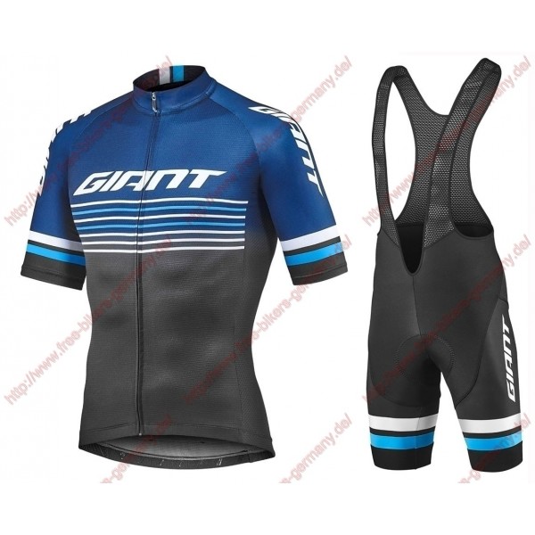 Profiteams 2019 Giant Race Day black Radbekleidung Satz Trikot Kurzarm+Trägerhosen Set Outlet