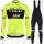 Profiteams Trek Segafredo 2019 training Fluo gelb Radsport Fahrradbekleidung Trikot Langarm+Lang Trägerhose