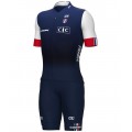 Frankreich 2023 Radtrikot kurzarm(langer Reißverschluss)-ALE Radsport-Profi-Team