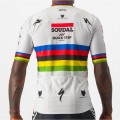 Soudal Quick-Step Straßenrad Weltmeister Regenbogentrikot 2023 Competizione Radtrikot kurzarm-Radsport-Profi-Team