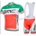 2015 BMC Fahrradbekleidung Satz Fahrradtrikot Kurzarm Trikot und Kurz Trägerhose Rot und Grün XPCL920