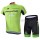 2015 Garmin Cannondale Radbekleidung Radtrikot Kurzarm und Fahrradhosen Kurz Grün VPFH723