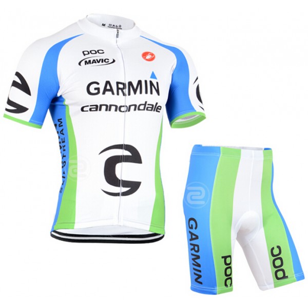 2015 Garmin Cannondale Radbekleidung Radtrikot Kurzarm und Fahrradhosen Kurz WXYA266