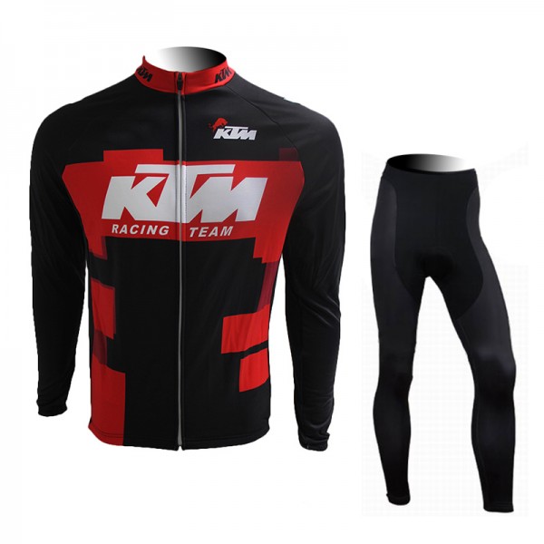 2015 KTM Fahrradbekleidung Radtrikot Satz Langarm und Lange Fahrradhose AWYB234