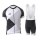 2015 KTM Fahrradbekleidung Satz Fahrradtrikot Kurzarm Trikot und Kurz Trägerhose schwarz Weiß DJGJ765