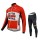 2015 Lotto Soudal Fahrradbekleidung Radtrikot Satz Langarm und Lange Fahrradhose VIHO558