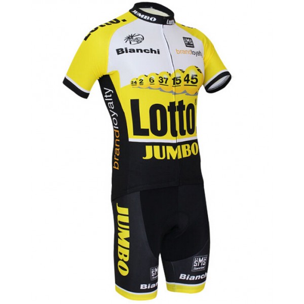 2015 Lotto Radbekleidung Radtrikot Kurzarm und Fahrradhosen Kurz VLSJ771