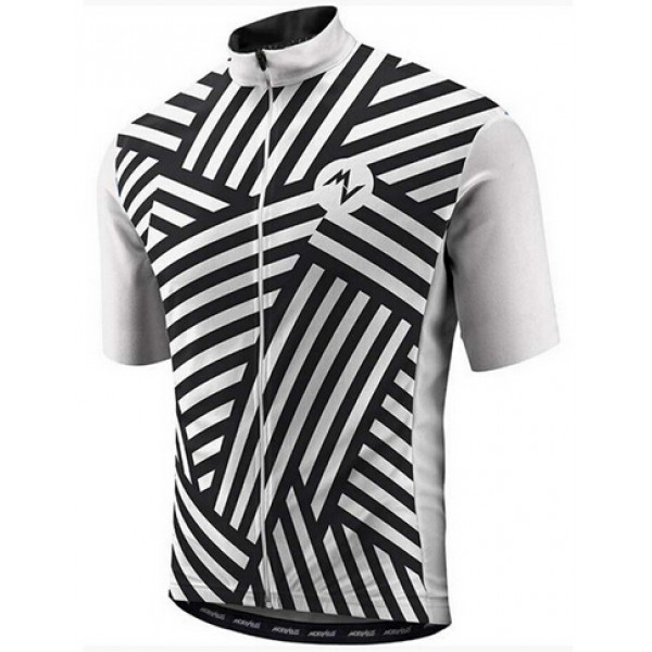 2015 MORVELO Radtrikot Kurzarm schwarz Weiß ECXH252