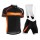 2015 Orbea Schwarz-Gelb Fahrradbekleidung Satz Fahrradtrikot Kurzarm Trikot und Kurz Trägerhose GKRG554