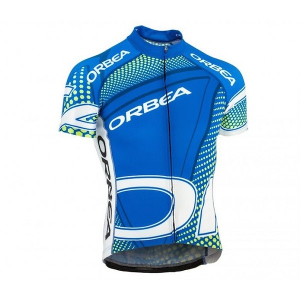 2015 Orbea Blau Grün Radtrikot Kurzarm XIDC411