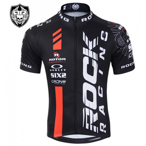 2015 Rock Racing Radtrikot Kurzarm rot schwarz UKRS859