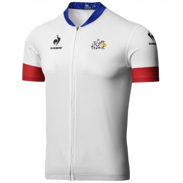 2015 Tour De France Radtrikot Kurzarm Weiß ICMJ527