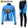 2011 Monton Blue Cat Damen Thermal Fahrradbekleidung Radtrikot Satz Langarm und Lange Fahrradhose DTOP543