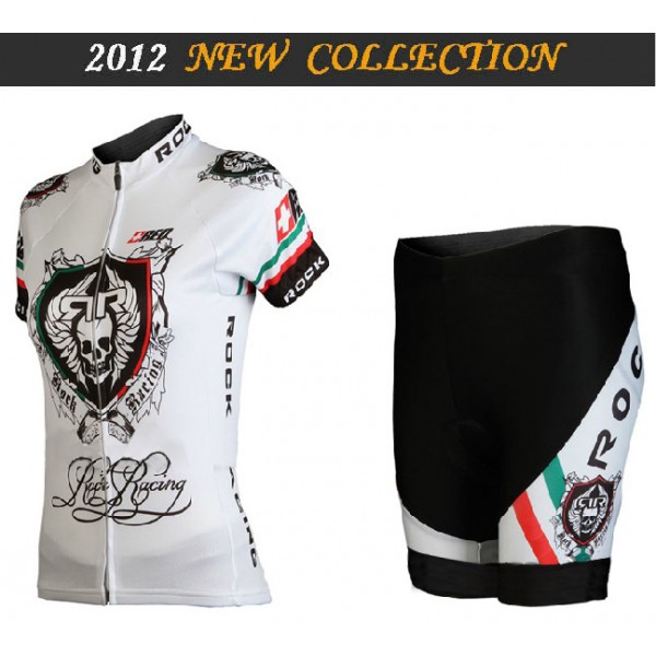 2012 Damen rock racing Radbekleidung Radtrikot Kurzarm und Fahrradhosen Kurz DUOL584