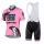 2015 Saxo Bank Sungard Damen Fahrradbekleidung Satz Fahrradtrikot Kurzarm Trikot und Kurz Trägerhose Rosa QWQM162
