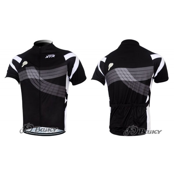 2012 Shimano XTR Radtrikot Kurzarm Schwarz BLZS250