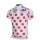 2011 Tour de France Gepunktetes Radtrikot Kurzarm Weiß Rot GJVY969