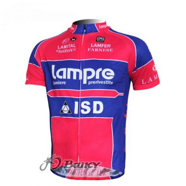 Lampre ISD Pro Team Radtrikot Kurzarm Blau Rosa HHWD191