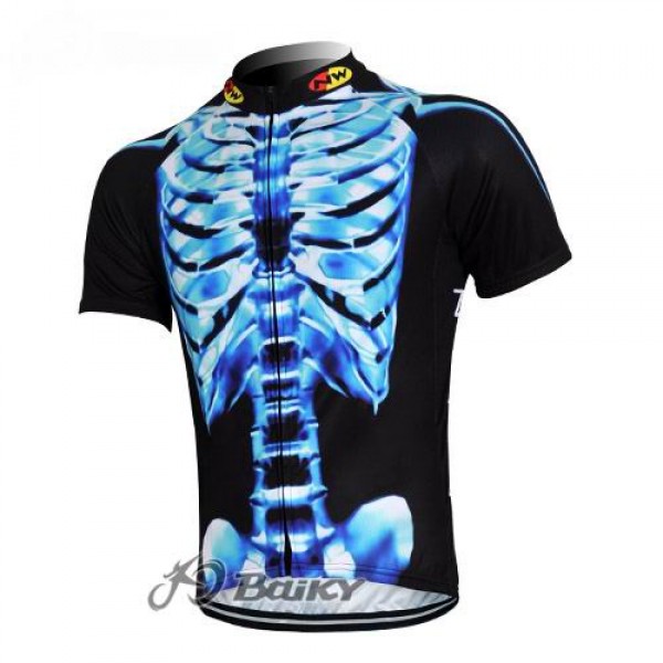 Northwave Pro Team Radtrikot Kurzarm Schwarz Blau JKTE173