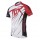 2014 Fox Bike Team Radtrikot Kurzarm Weiß Rot LWZR592