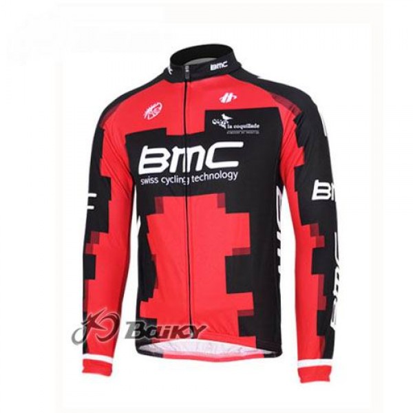 BMC Racing Pro Team Fahrradtrikot Langarm Rot LAMR162