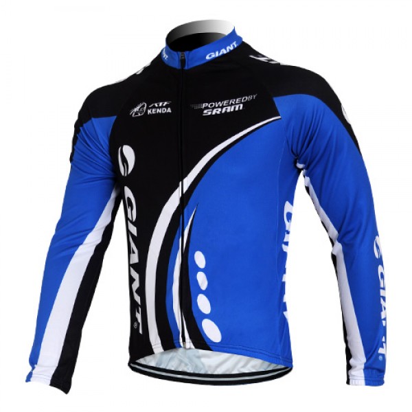 Giant kenda pro Fahrradtrikot Langarm Schwarz Blau QDYE886