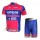 Lampre ISD Pro Team Radtrikot Kurzarm Kurz Radhose Kits Blau Rosa DDUP234