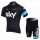 2013 Team Sky Radtrikot Kurzarm und Kurz Radhose Kits Schwarz Blau GRXC719